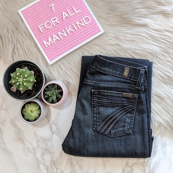 7 for all Mankind Denim - 7FAM Dark Wash Dojo Jeans U115447S-447S Size 26